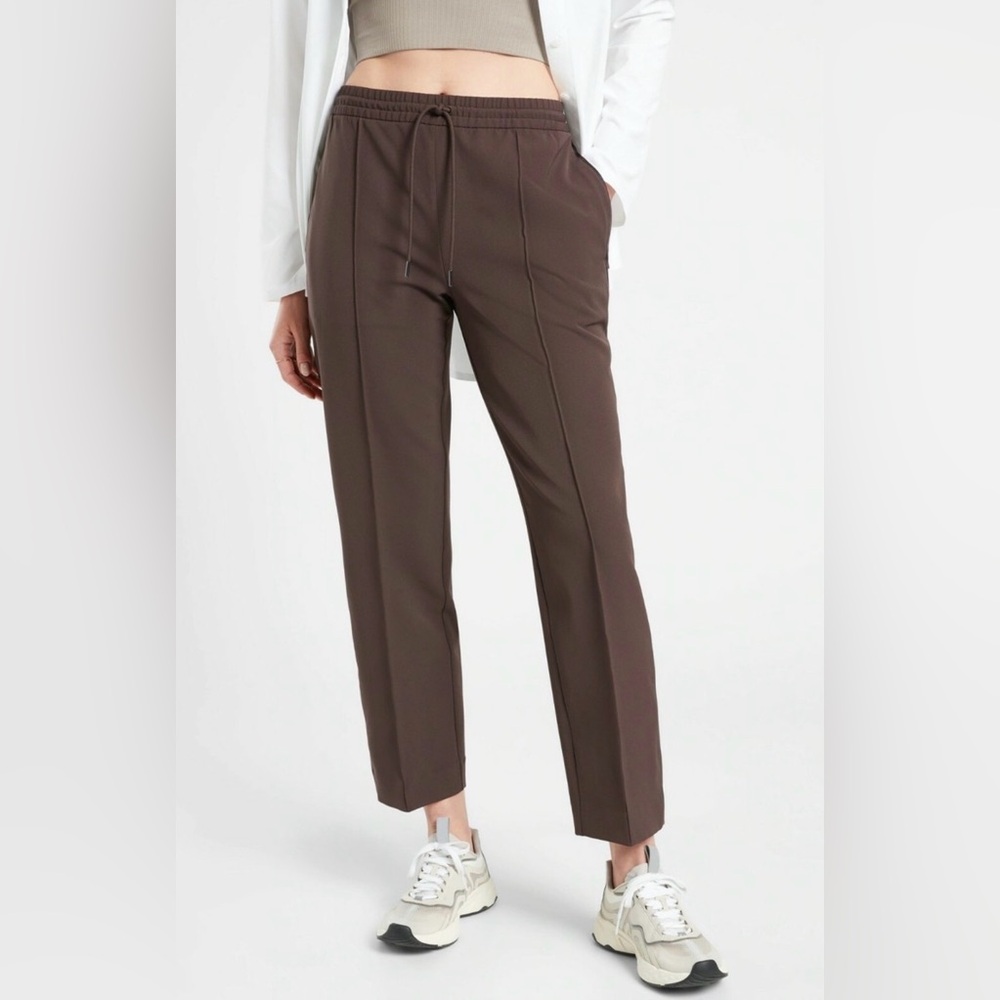 Athleta Brown Cropped Drawstring Pants